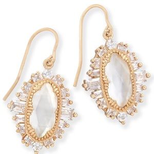 Kendra Scott Kapri Rose Gold and Ivory Drop Earrings